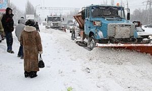 Поволжье завалило снегом