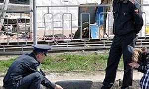Полицию накрыло взрывной волной