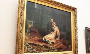 Пьяный посетитель Третьяковской галереи повредил картину «Иван Грозный и его сын Иван»