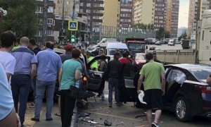 В Новой Москве водители двух иномарок решили посоревноваться и устроили смертельное ДТП