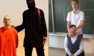Ростовские школьники инсценировали казнь заложника боевиком ИГИЛ