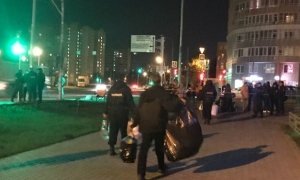 В Москве полиция разогнала палаточный городок обманутых дольщиков