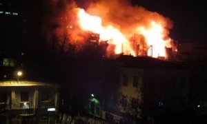 На севере Москвы произошел пожар на складе Тушинского машиностроительного завода