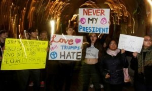 В крупных городах США проходят массовые митинги против избрания президентом Дональда Трампа