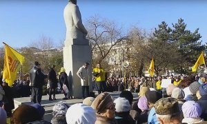 В Астрахани участники митинга против отмены льгот потребовали отставки областного правительства