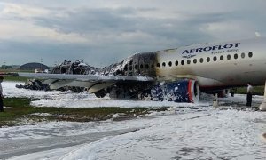Сгоревший после посадки в «Шереметьево» самолет SSJ100 был выпущен в 2017 году