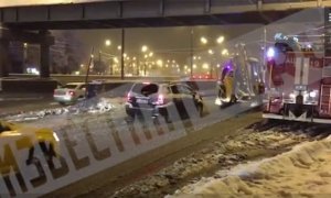 В Москве автобус с сотрудниками «Мосгортранса» врезался в бетонное ограждение