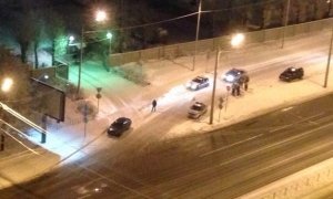 В Петербурге неизвестные на «Хаммере» обстреляли машину ГИБДД
