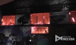 В московском автосервисе на Кутузовском проспекте сгорели пять «Гелендвагенов»