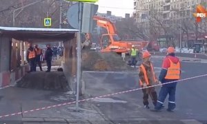  На юго-востоке Москвы на месте строительства станции метро просел грунт
