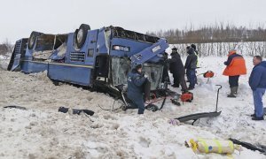 В Калужской области опрокинулся автобус с детьми. Семь человек погибли