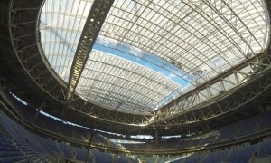 На петербургском стадионе «Зенит-Арена» снова протекла крыша