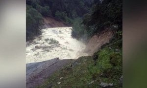 В Кабардино-Балкарии в результате схода селя в реку упал автомобиль главы Эльбруса