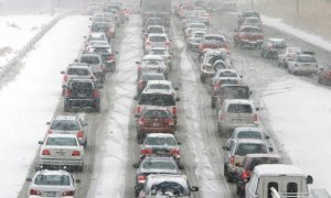 Общая протяженность пробок в Москве из-за снегопада составила 3,4 тысячи км