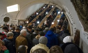 Закрытие станций «оранжевой» ветки московского метро привело к давке на других линиях