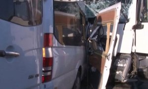 В Пензенской области микроавтобус столкнулся с грузовиком. Погибли 9 человек