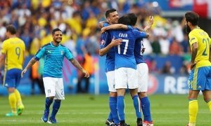 Сборная Италии после победы над Швецией досрочно вышла в плей-офф Евро-2016