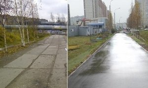 Петербургские чиновники «отремонтировали» пешеходную дорогу в фотошопе  