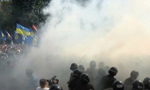 Украинские силовики установили личность бросившего гранату в милиционеров манифестанта