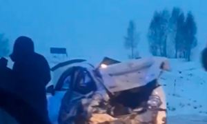 Свидетели аварии с участием главы Кузбасса сообщили о превышении скорости служебного авто на заснеженной дороге