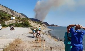 В Анапе эвакуируют туристов из-за пожаров в заповеднике Утриш