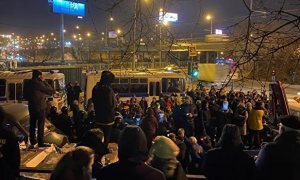 В Москве на месте строительства Юго-Восточной хорды произошло столкновение между силовиками и активистами