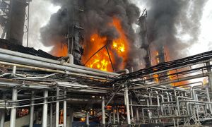 В Новом Уренгое произошел пожар в здании завода «Газпрома»