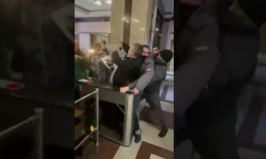 В Челябинске противники QR-кодов попытались прорваться на заседание парламента