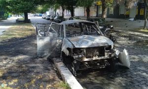 В подконтрольном России Бердянске взорвали автомобиль «коменданта-коллаборанта»