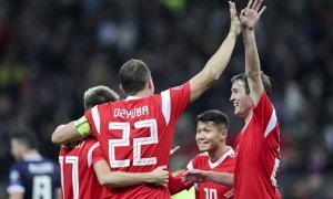 Сборная России по футболу уверенно обыграла Шотландию в отборочном матче Евро-2020