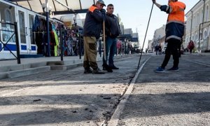 В Ростове накануне приезда патриарха отремонтировали дорогу и закатали трамвайные пути в асфальт