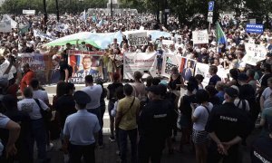 В Хабаровске состоялся стихийный митинг в поддержку Сергея Фургала с рекордным числом участников