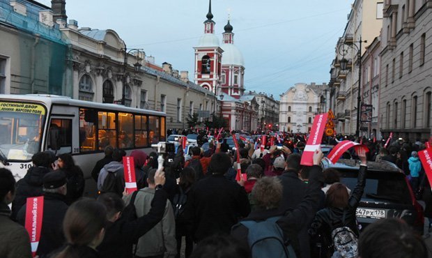 В Петербурге участников протеста обвинили в блокировании проезда «скорой помощи»  
