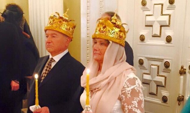 Экс-мэр Москвы Юрий Лужков обвенчался с Еленой Батуриной через 25 лет после свадьбы