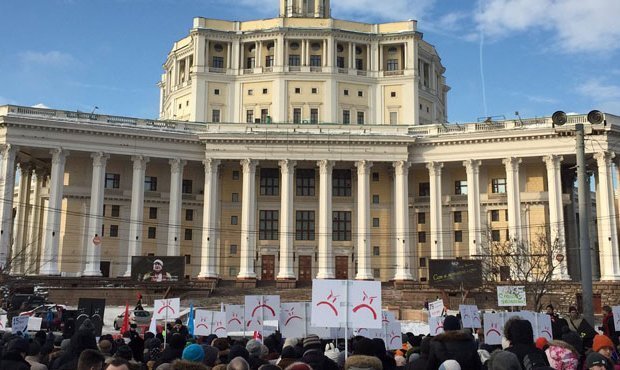 В Москве прошел митинг против ликвидации троллейбусных маршрутов