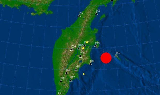 На Камчатке произошло землетрясение мощностью 7,4 балла