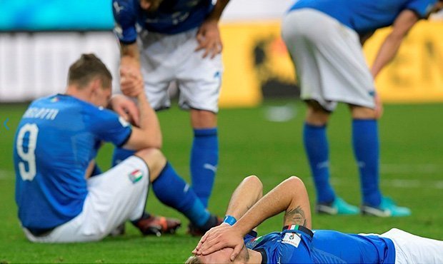 Сборная Италии по футболу проиграла Швеции борьбу за путевку на ЧМ-2018
