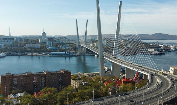 Суд запретил пешеходам передвигаться по мосту через бухту Золотой Рог во Владивостоке