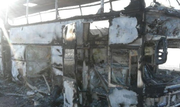 В Казахстане в результате пожара в автобусе погибли 52 человека  