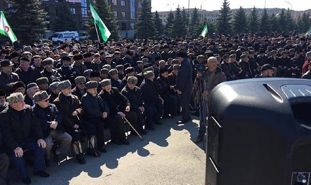 Начальник ингушской полиции ушел в отставку из-за протестного митинга