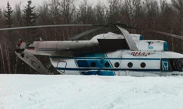 В ЯНАО вертолет с пассажирами совершил жесткую посадку из-за отвалившегося хвоста