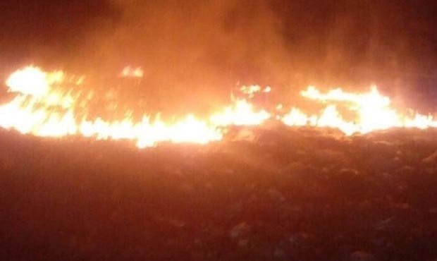 В подмосковном Волоколамске произошел пожар на мусорном полигоне «Ядрово»