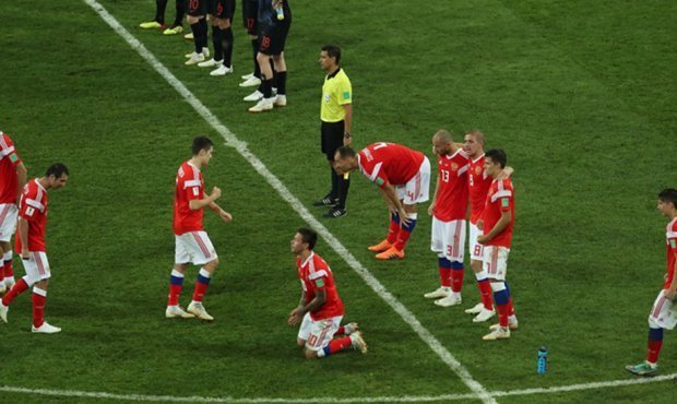 ​Сборная России проиграла Хорватии в серии пенальти в четвертьфинале ЧМ-2018