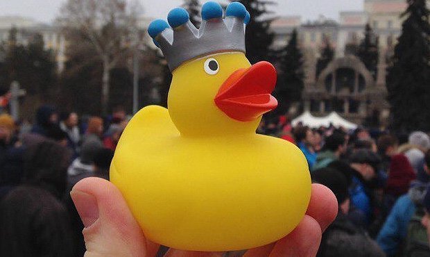В Петербурге участника акции 28 января арестовали на 25 суток «за демонстрацию резиновой уточки»