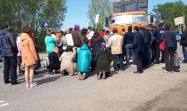 В Коломне полиция задержала участников протеста около свалки «Воловичи»