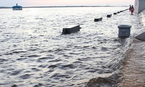 В Хабаровске ввели режим ЧС из-за повышения уровня воды в Амуре
