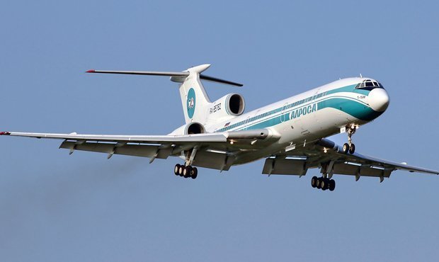 Российский самолет Ту-154 совершил свой последний пассажирский рейс