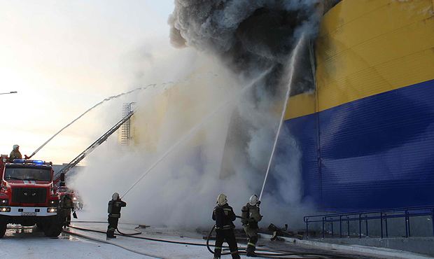 Ущерб от пожара в томском гипермаркете «Лента» оценили в 2 млрд рублей