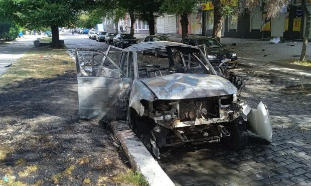 В подконтрольном России Бердянске взорвали автомобиль «коменданта-коллаборанта»