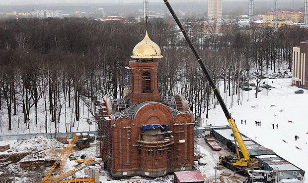 В подмосковной Балашихе достроили главный храм Росгвардии